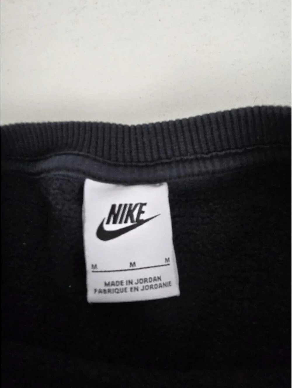 Nike Center Swoosh Crewneck Sweatshirt Black Mens Fits M Fleece Pullover